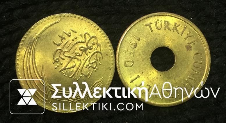 TURKEY 1 and 100 UNC